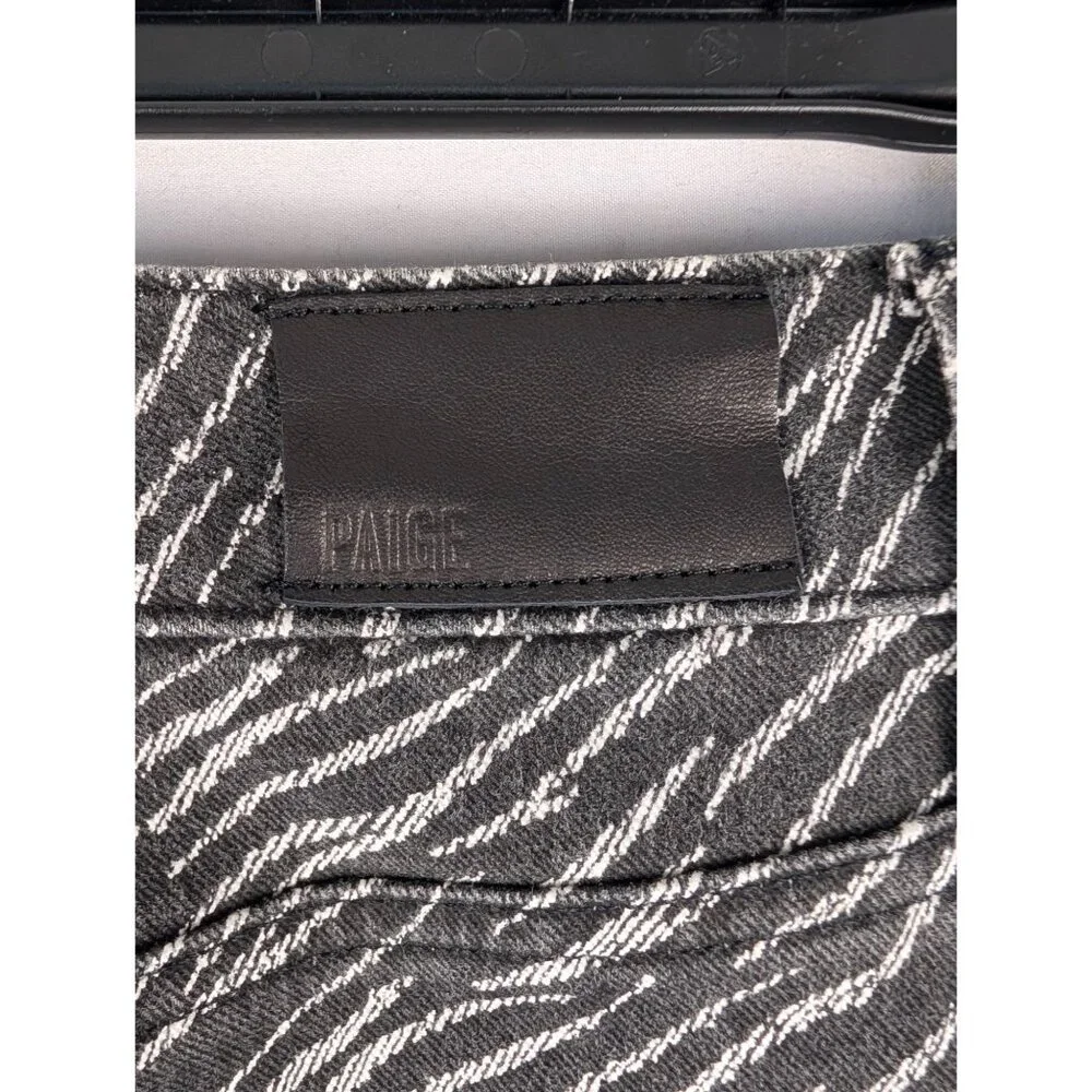 New Paige Jeans Womens‎ Size 25 Hoxton Ultra Skinny Black & White Zebra Print